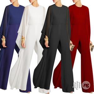 Queen European Women's Wide Leg Pants Chiffon