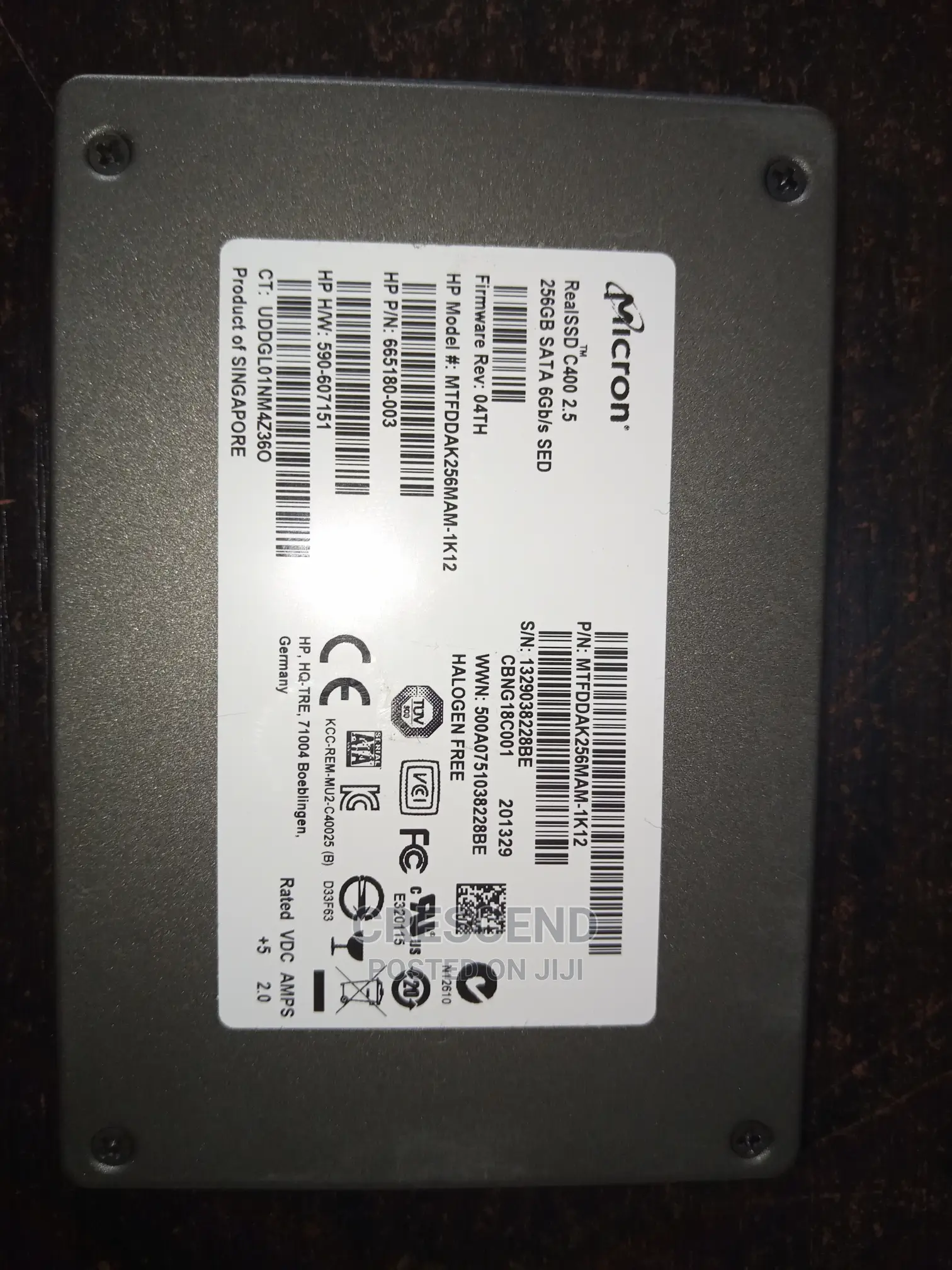 256gb Solid State Drive (Ssd)