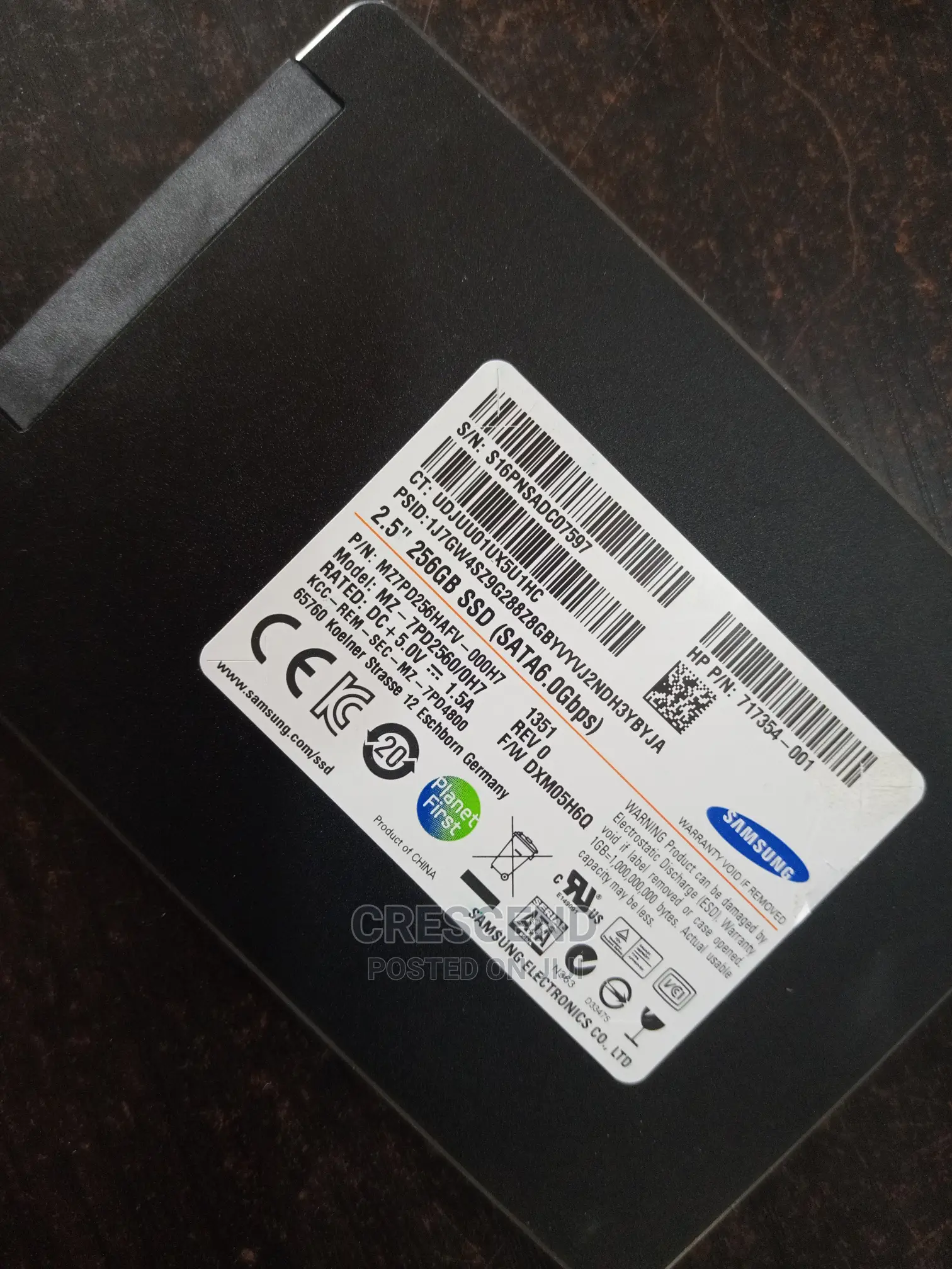 256gb Solid State Drive (Ssd)