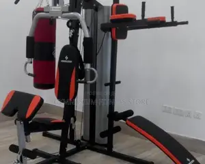 3 Station Home Gym With Sit Up And Punching Bag954