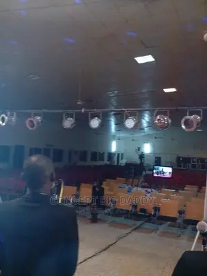Stage Lights, Trusses, E-Boards, Projectors Etc