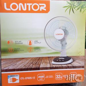12" Lontor Rechargeable Table Fan