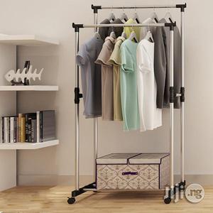 Double Bar Adjustable Cloth Rack