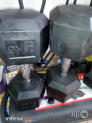Body Builder Coated Hex Dumbbell 25kg