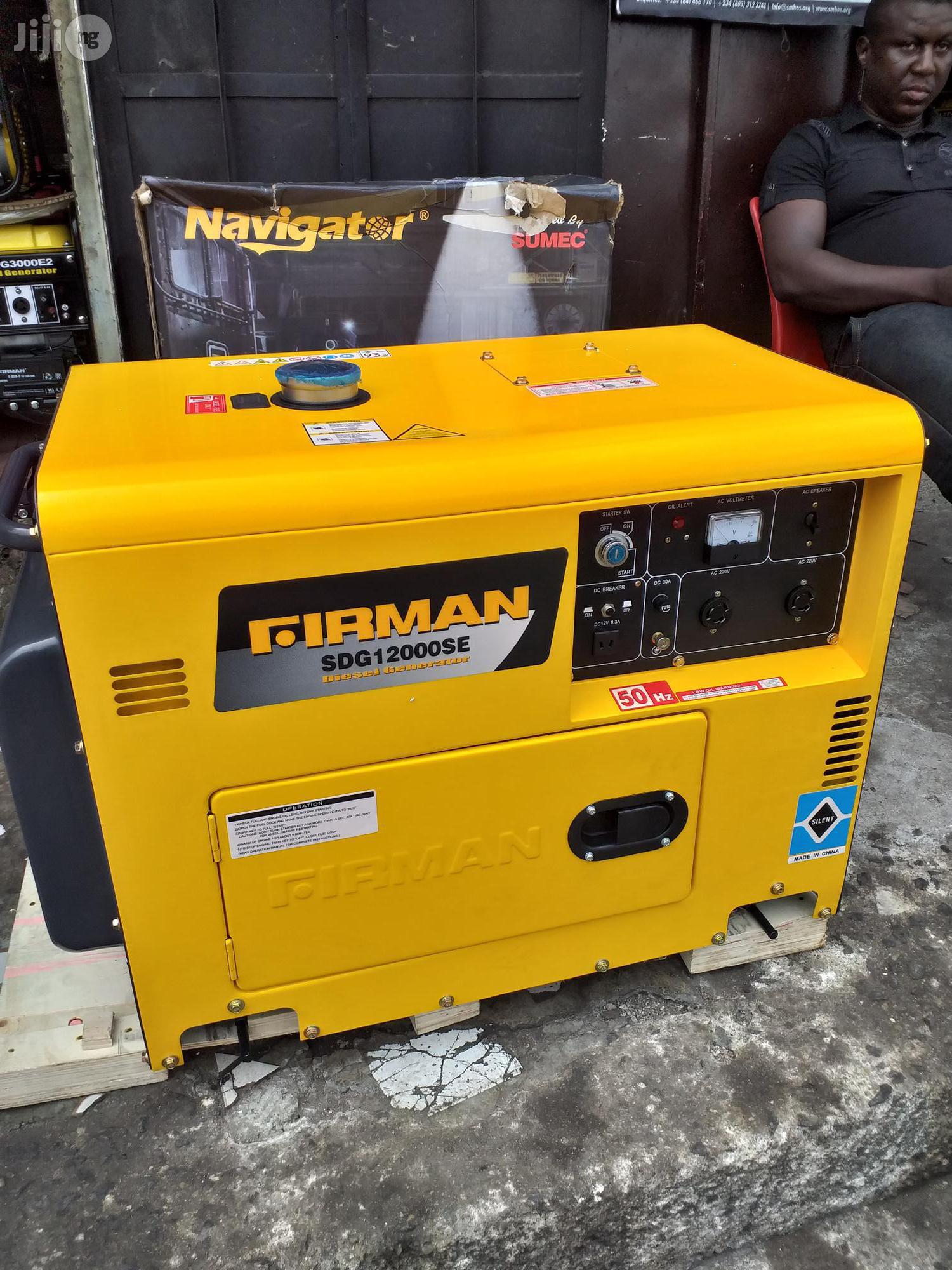 Firman 9.5 Kva DIESEL Sound Proof Generator Set in PortHarcourt