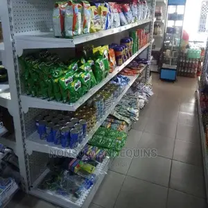 Pufurated Supermarket Shelves For Display