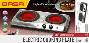 Qasa Stainles Hot Plate With Transparent Glass Top