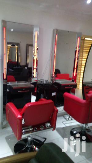 Salon Mirror & Chair