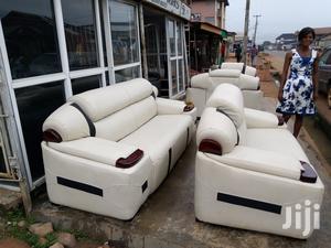 Quality 7 Seater Living Room Leather Made Royal Sofa Chair.