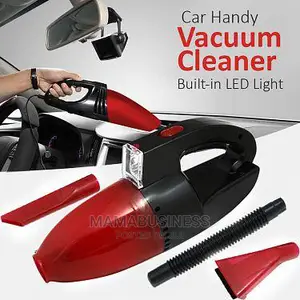 12v Car Vacuum Cleaner Wet Dry Dual -Use With Led Light