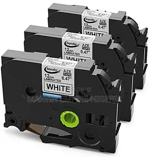 3 Pack Brother P-touch Label Tape Tze231 12mm Compatible