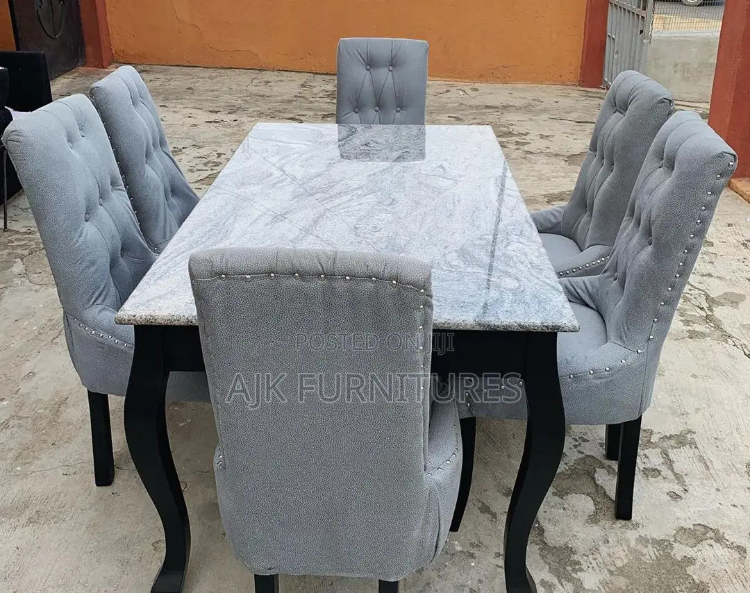 Marbled Top 6 Dinning Set