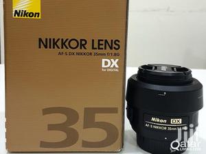 Nikon Lens 35mm 1.8g . New Nikon Prime Lens 35mm F/1.8g