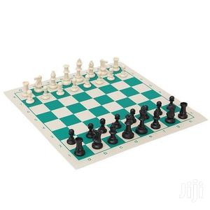 Portable Tournament Size Chess Set Game Plastic