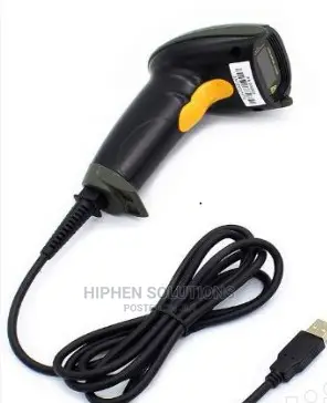 USB Laser Barcode Scanner Wired Handheld Reader By HIPHEN SOLUTIONS