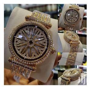 Forecast Rotary Men's Iced Out Wrist Watch - Gold