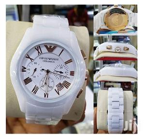 Emporio Armani Ceramic Wrist Watch - White