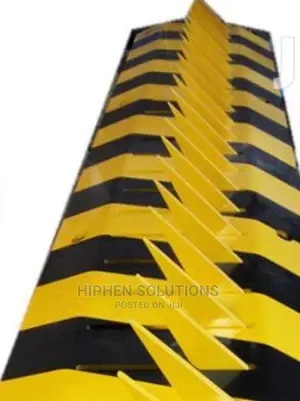 Yellow Steel Tyre Killer Traffic Barrier BY HIPHEN SOLUTIONS