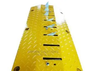 One-way Yellow Metal Speed Bump Traffic Spike Barrier BY HIPHEN SOL