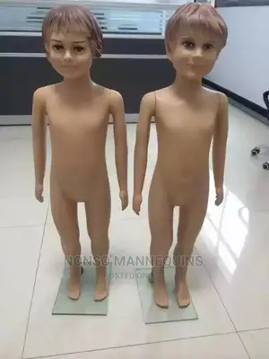 N Design Plastic Male and Female Kids Skin Colour Mannequin