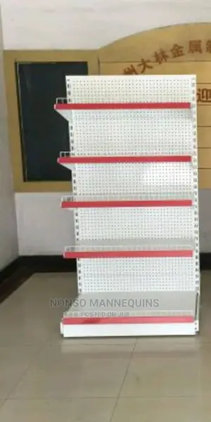 Single Sided Gondola Supermarket Display Shelves