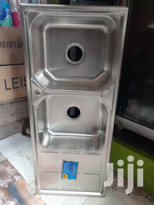 Double Bowl With Single Tray Stainless Steel Sink