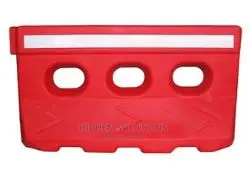 Reflective Three Holes Water Filled Road Barrier BY HIPHEN SOLUTIONS