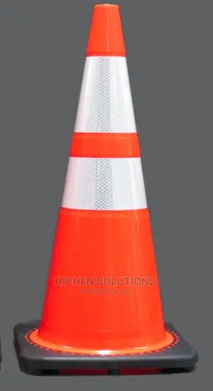 70 Cm PVC Traffic Cones BY HIPHEN SOLUTIONS