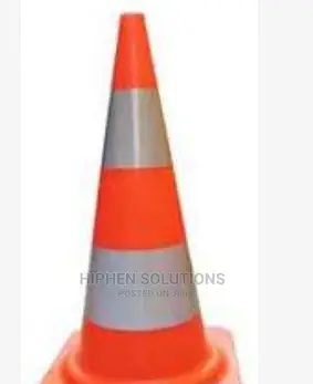 28" Orange PVC Traffic Safety Cone With Red Base BY HIPHEN SOLUTIONS