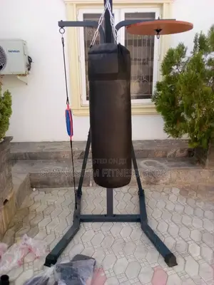 Boxing Bag With Stand Black