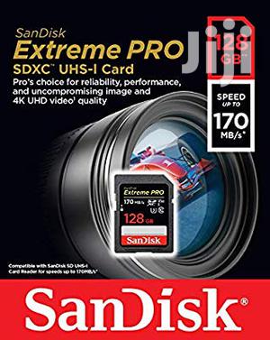 Sandisk 128GB 170mb/S SD Memory Card Extreme Pro 4k