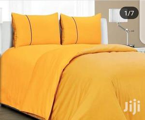 Yellow Bedsheet With 4 Pillow Cases