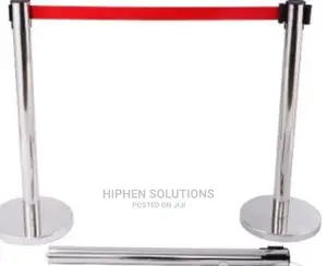Belt Stanchion Crowd Queue Control Barrier Post 2 Poles By Hiphen