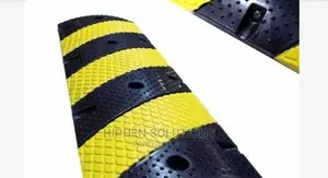 Rubber Traffic Speed Bump Hump With End Caps BY HIPHEN SOLUTIONS