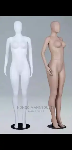 Plastic Egg Head Female Skin White Colour Mannikin