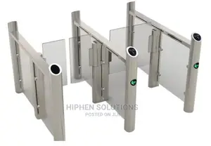 Time Attendance Fingerprint Reader Swing Arm Barrier Gate BY HIPHEN