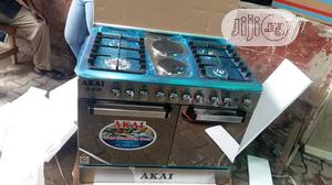 Brand New Akai Standing Gas Cooker 4gas 2 Electric Silver