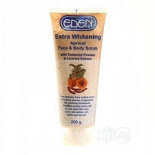 Eden Extra Whitening Apricot Face Body Scrub (Tube)N 200g in Amuwo