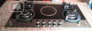 Phiima 90 Cm Gas and Induction Ceramic Hob