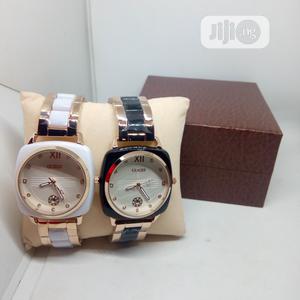 Guess Couple Exotic Wrist Watch - White and Black
