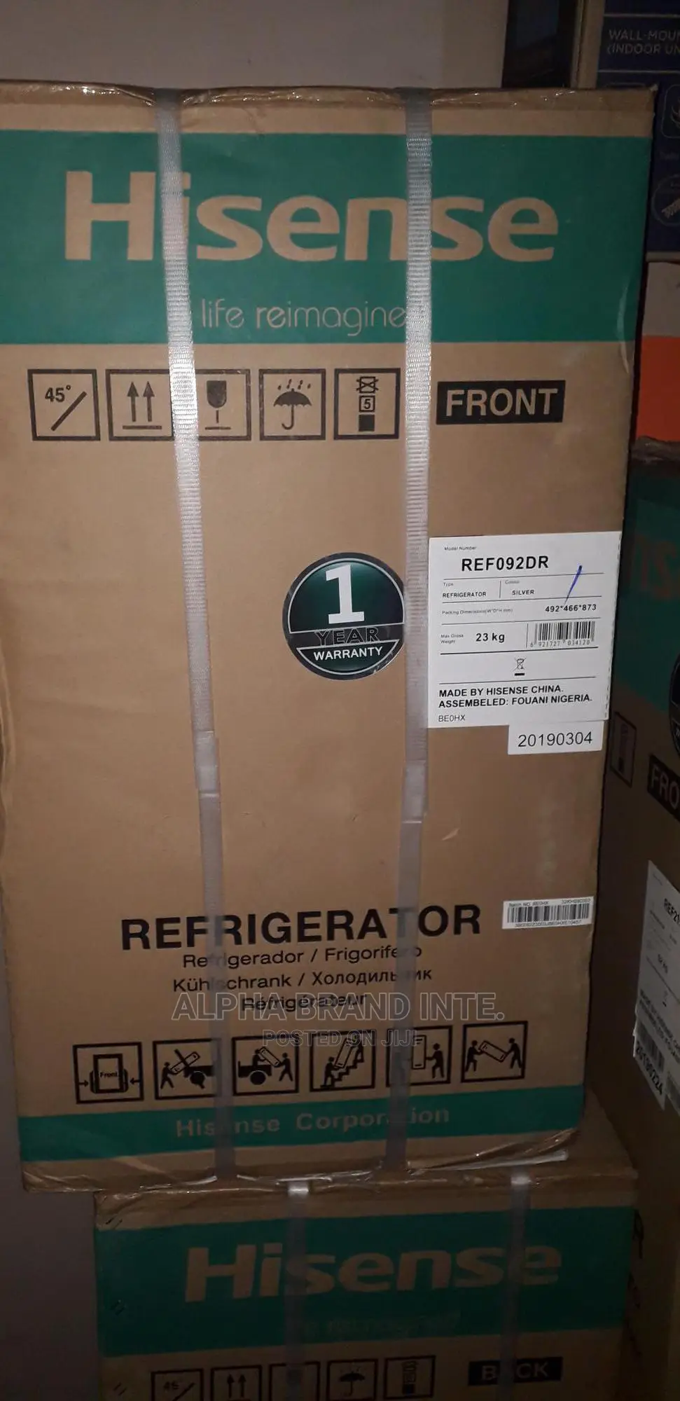 Hisense Table Top Fridge