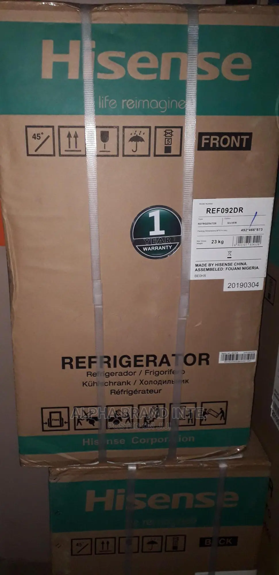 Hisense Table Top Fridge