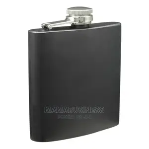 Unbranded Pocket Whisky Liquour Hip Flask - Black