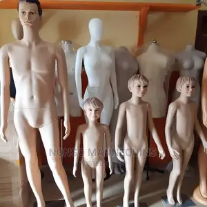 Brown Colour Male Female Plastic Kids Display Mannikins
