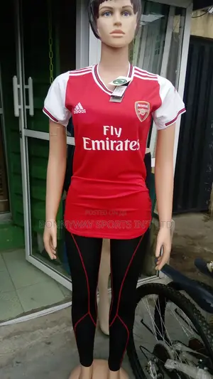 Female Arsenal Jersey With Leggings Tight