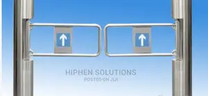 Automatic Open Security Turnstile Gate BY HIPHEN SOLUTIONS LTD