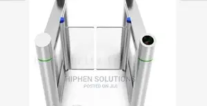 Toughened Slim Wing Glass Accesscontrol Barrier