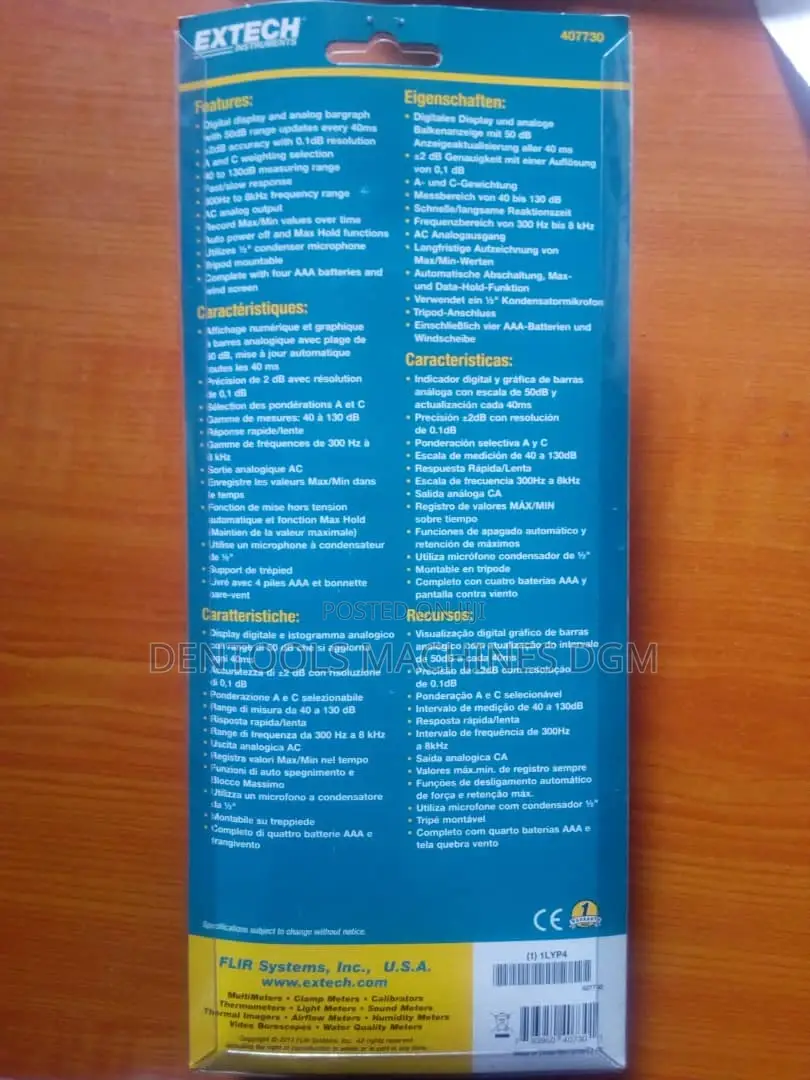 Extech Sound Level Meter USA