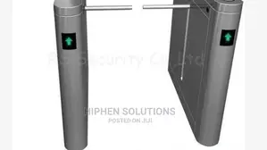 Bi-direction Channel Stainless Steel Drop Arm Turnstile