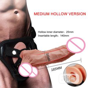 Flexible Soft Silicone Strap on Dildo Sex Toy